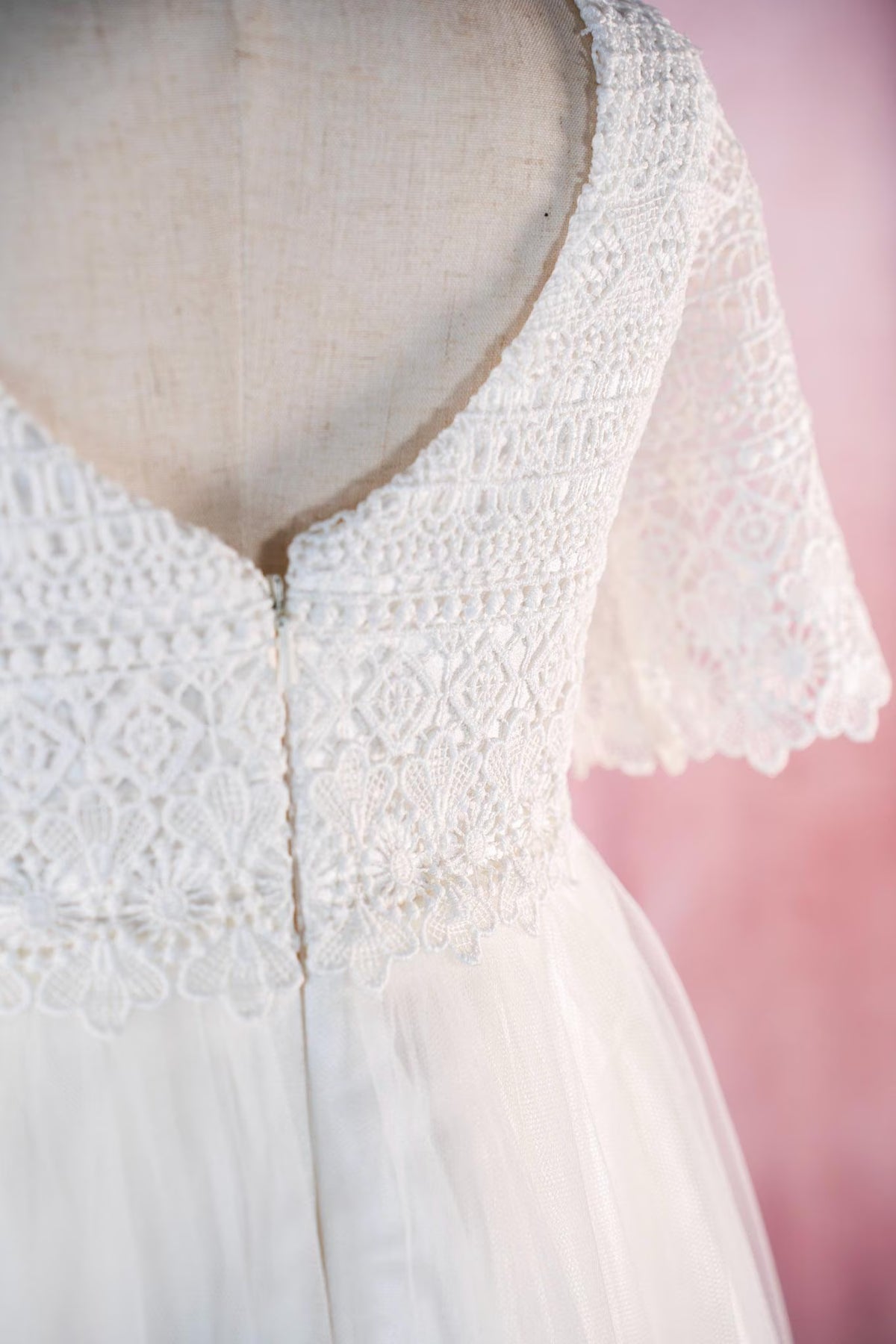 Elena Style - Ivory Lace First Communion Dress: Elegant Tulle Flower Girl Gown