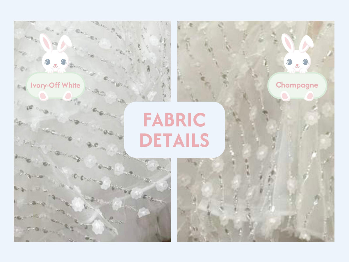 Champagne Flower Girl Dress, Chloe High Low Tulle Gown, Junior Bridesmaid for Girls