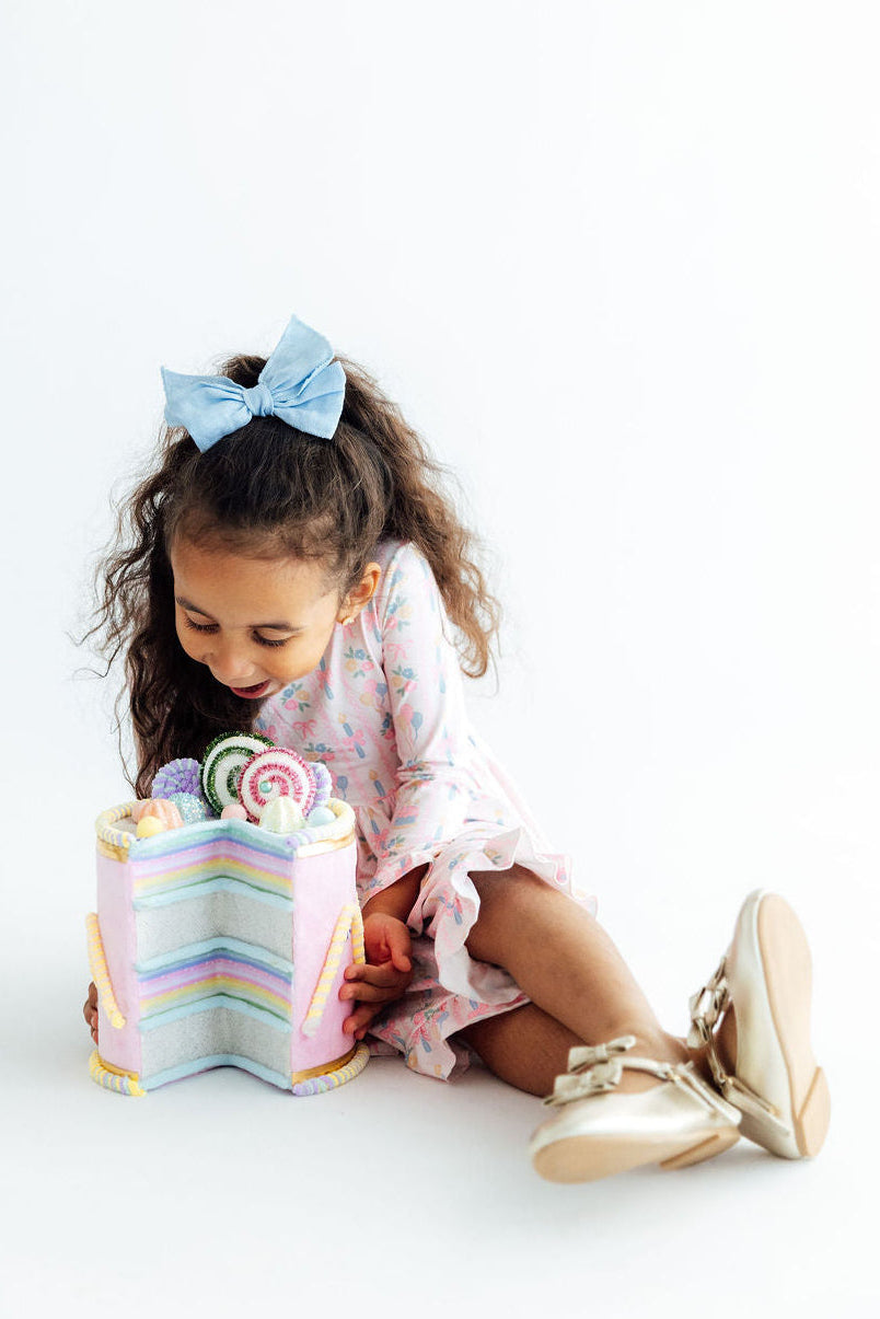 Long Sleeve Ruffle Twirl Dress for Girls | Twirly Party &amp; Special Occasion Dresses
